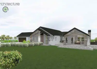 Lake Ferry Home 3D rendered model