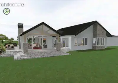 Lake Ferry Home 3D rendered model