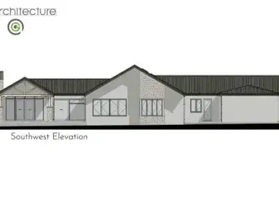 Lake Ferry Home Southwest Elevation