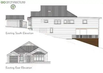 Haitaitai Renovation Existing South Elevation