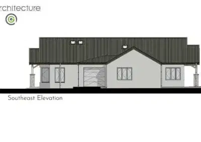 Lake Ferry Home Southeast Elevation