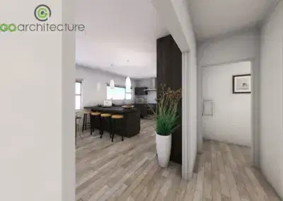 Kitchen from hallway