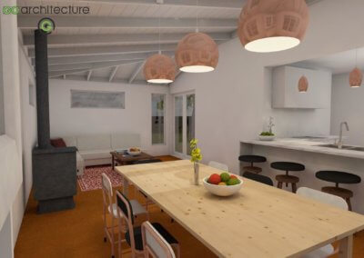 Valley Extension 3D Modal of Kitchen + Dining