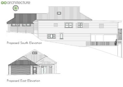 Haitaitai Renovation proposed South Elevation