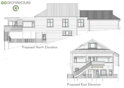 Haitaitai Renovation Proposed North Elevation
